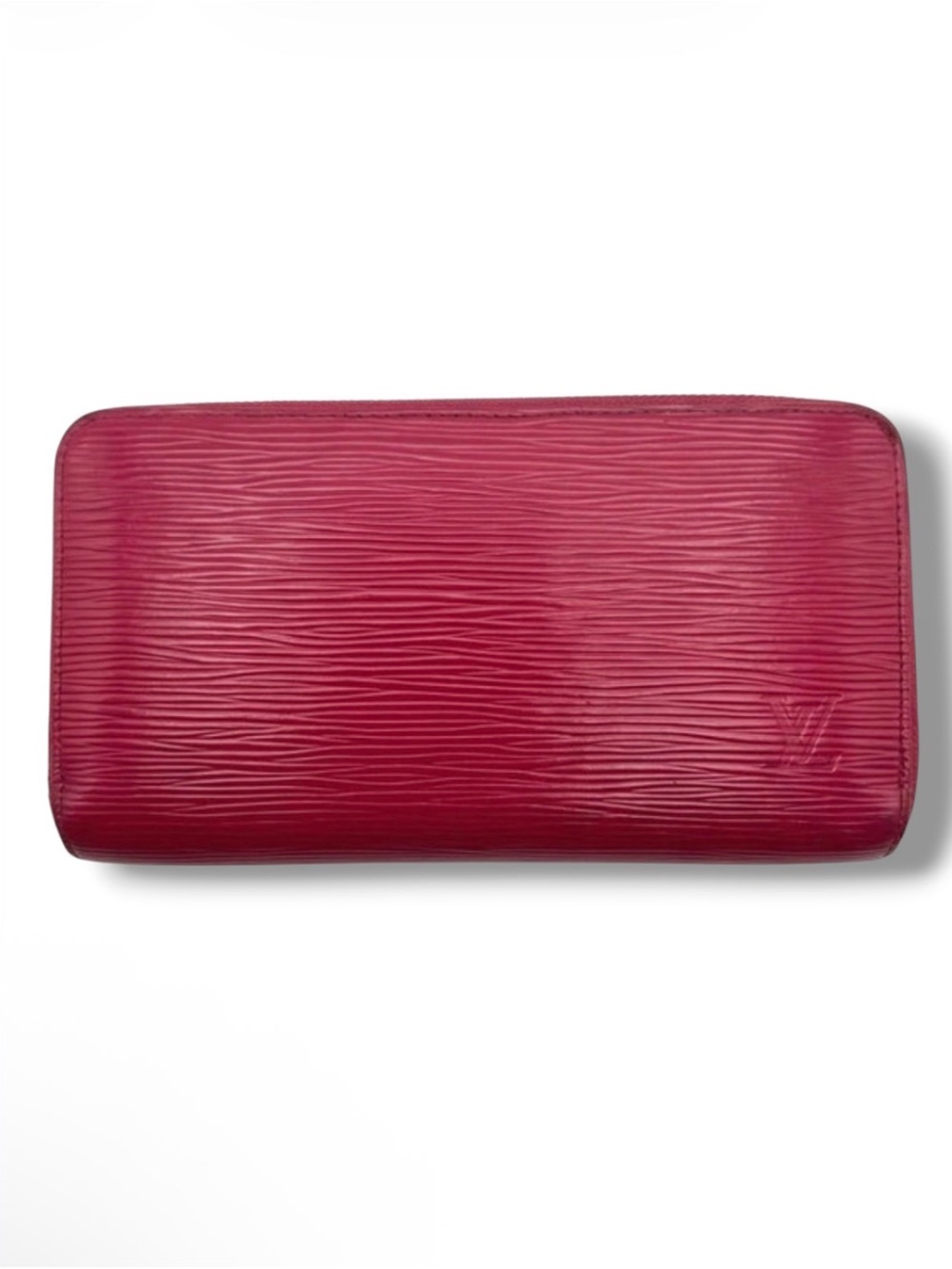 Authentic Louis Vuitton Epi Zip-Around Fuchsia Wallet